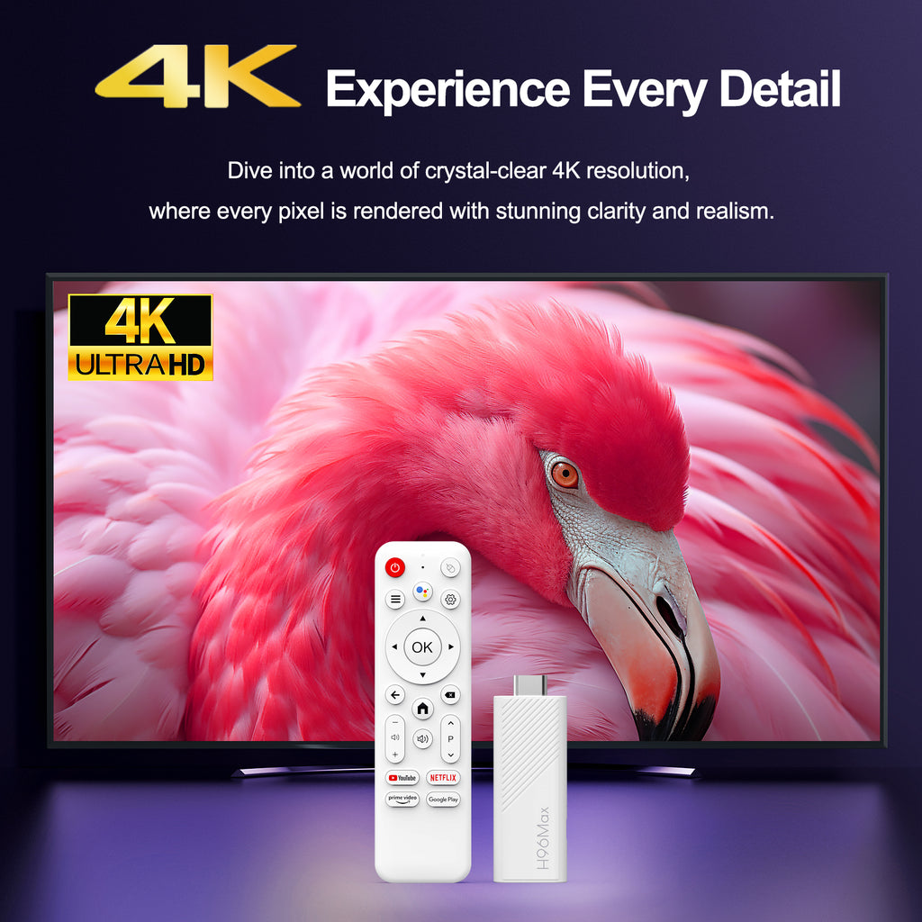 H96 MAX Android 14 TV Box – 4K UHD Streaming Media Player | Wi‑Fi 6 & BT 5.0